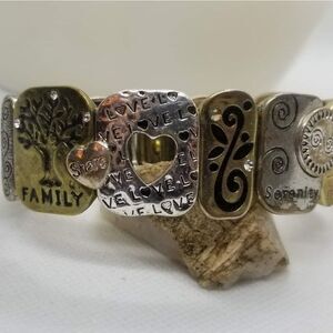 Family health‎ love serenity balance stretch bracelet